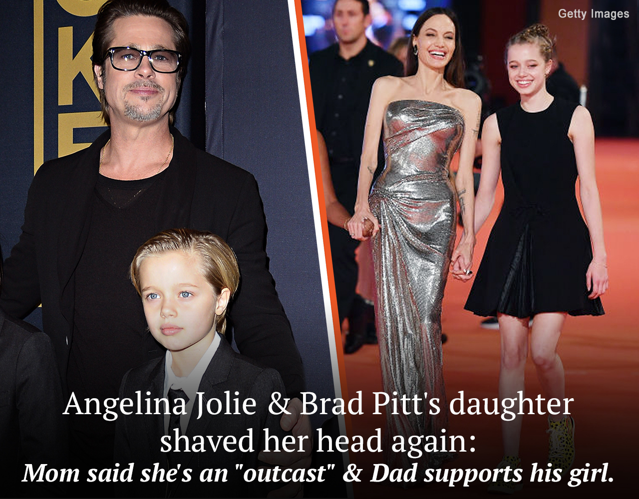 Brad Pitt and Angelina Jolie’s 16-year-old daughter shocks the public with her latest appearance with a shaved head