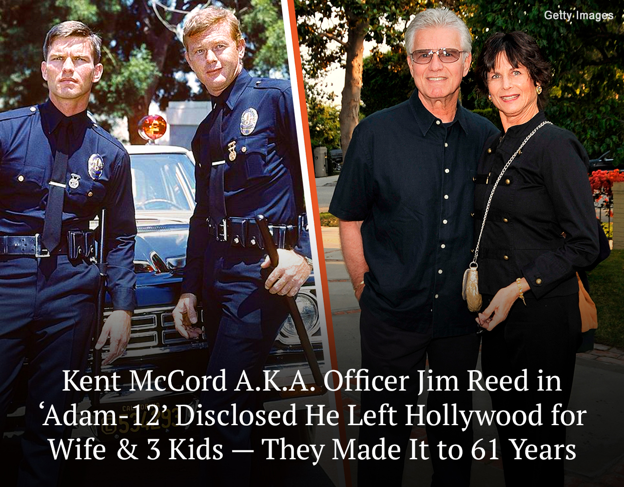 Kent McCord's heart was captured by his high school sweetheart, Cynthia ...
