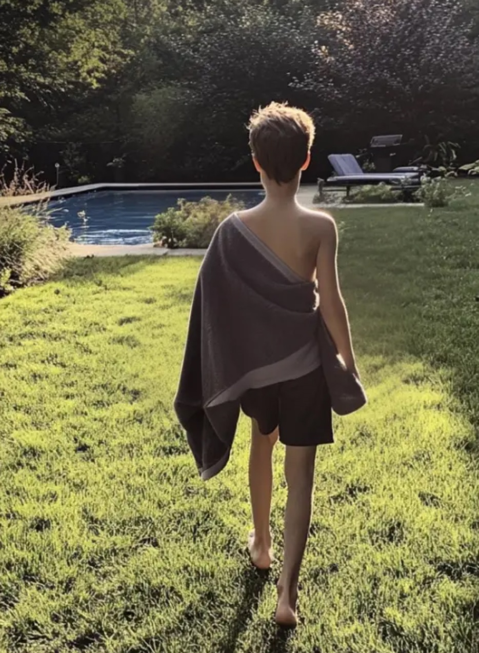 My Neighbor’s Little Son Came to Swim in Our Pool – When He Took off His Shirt and I Saw His Back, I Was Left Speechless