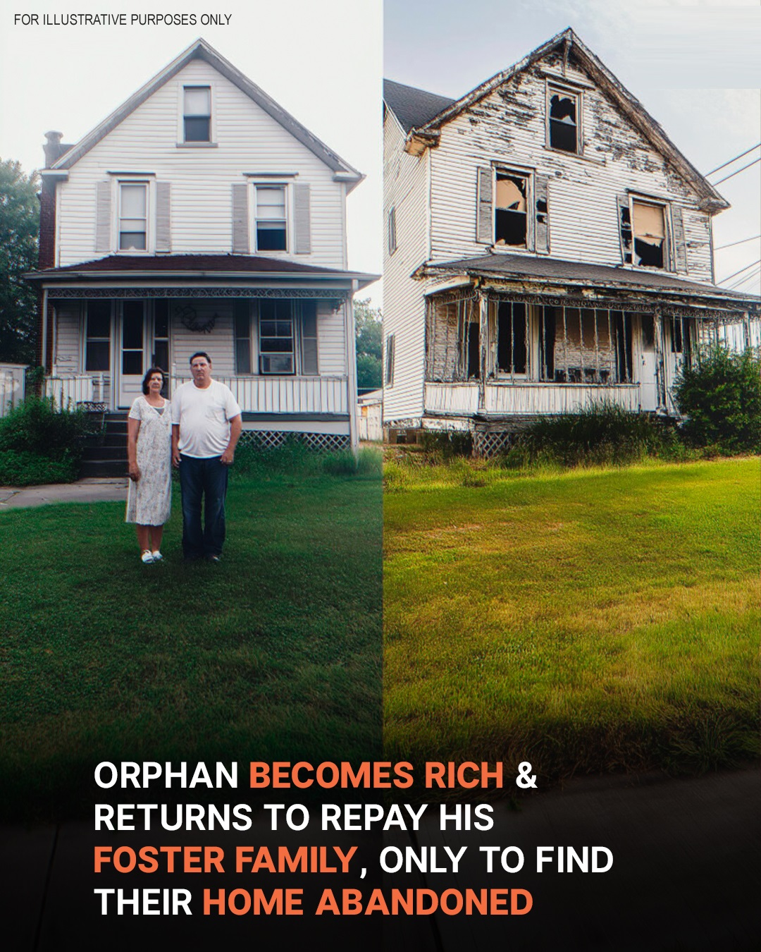 Rich Orphan Visits His Foster Family 10 Years after Moving Out, Finds Dilapidated House There