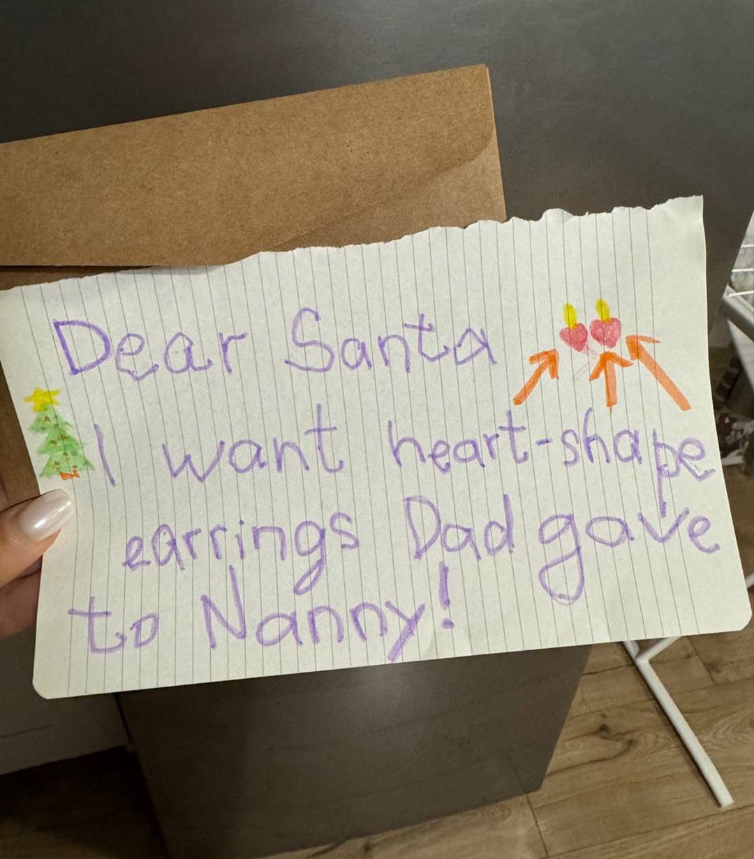 In Her Letter to Santa, My Daughter Asked for ‘The Same Heart-Shaped Earrings Dad Gave to My Nanny’ — I Went Pale