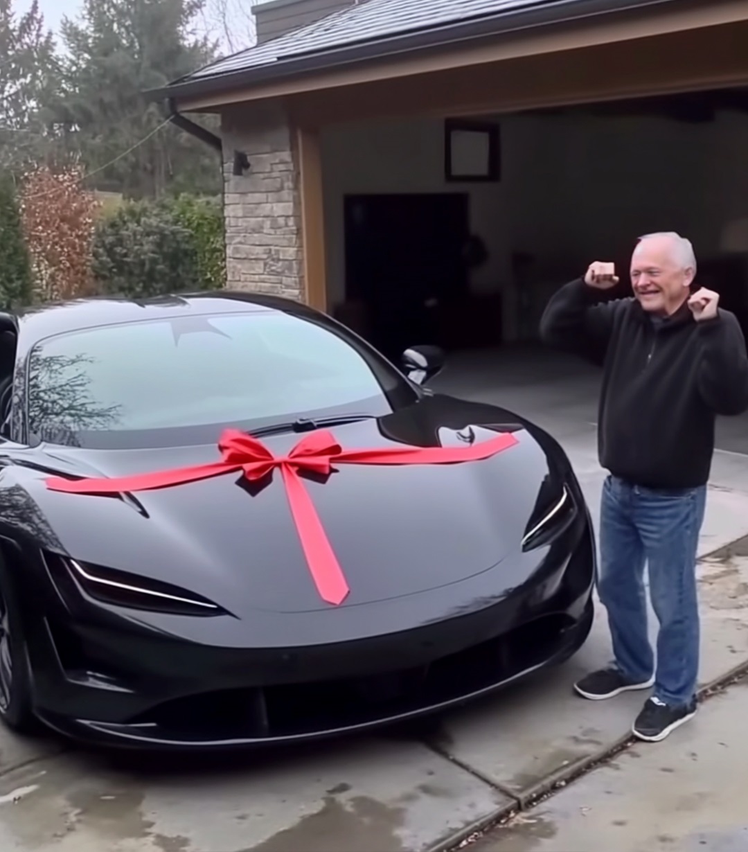 Poor Old Man Steps Out of Home One Morning & Sees Luxury Car Instead of Old One He Owns