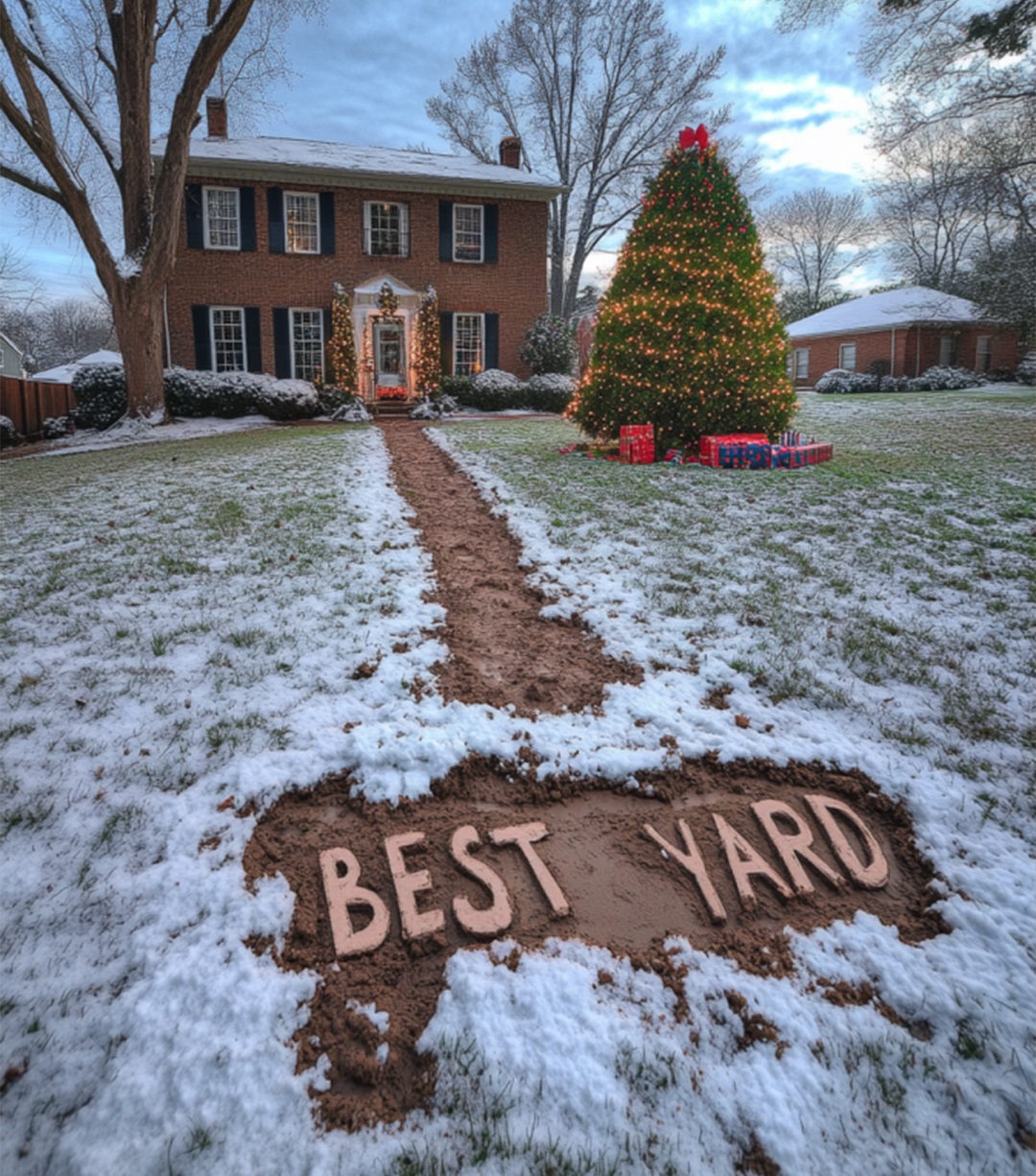 My Neighbor Ruined My Christmas Yard With a Mud Path — Karma Took Its Revenge